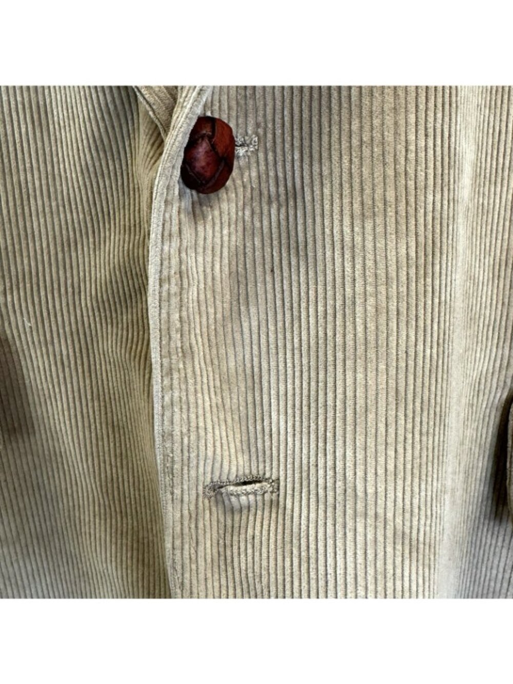 Vintage Levi's Western Tan Corduroy Blazer Jacket Mens Size 44R Elbow Patches - Picture 2 of 10